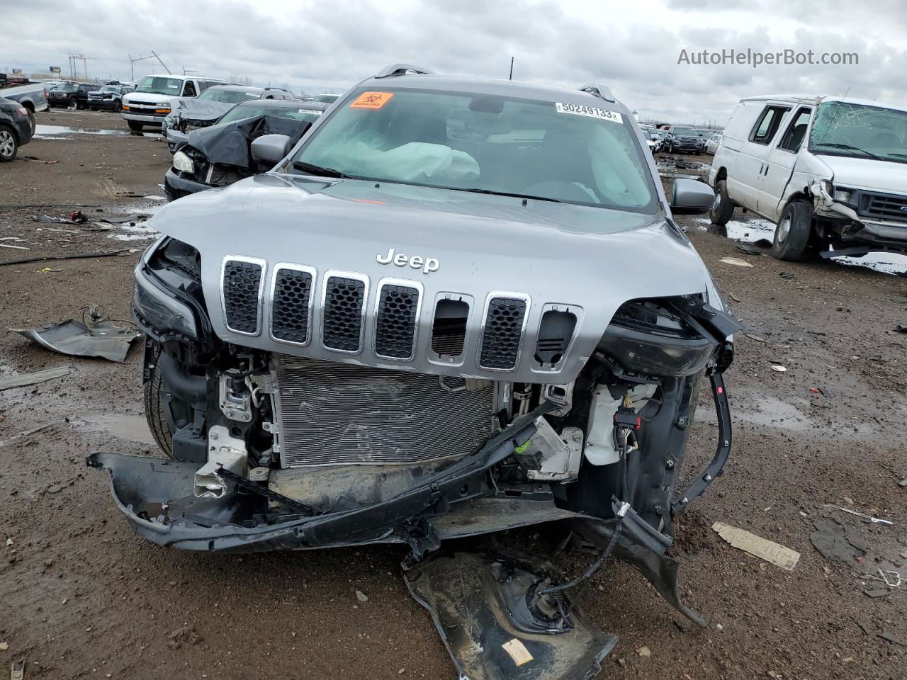 2019 Jeep Cherokee Limited Gray vin: 1C4PJMDX6KD198217