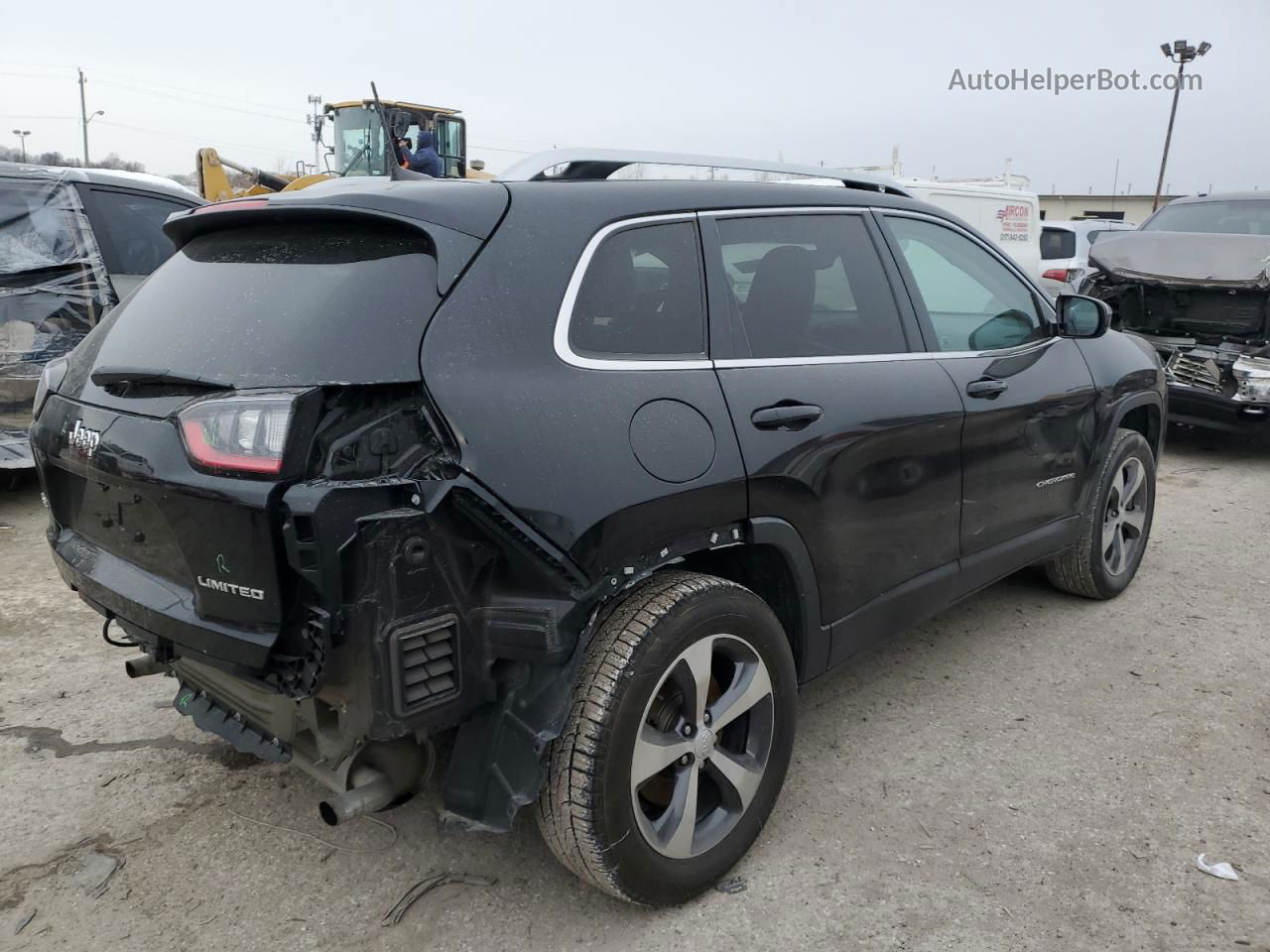 2019 Jeep Cherokee Limited Black vin: 1C4PJMDX6KD255919