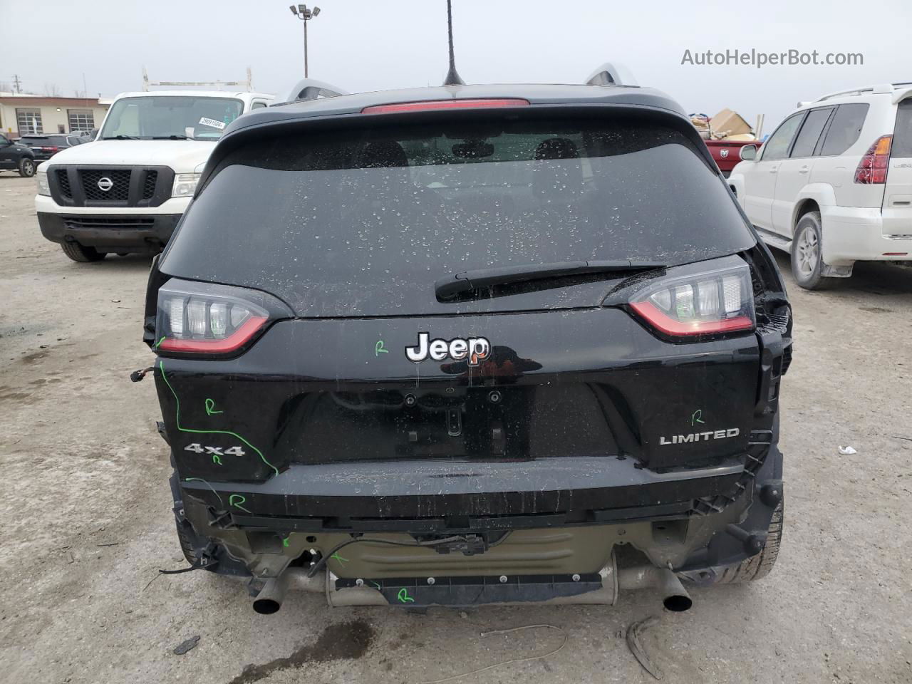 2019 Jeep Cherokee Limited Black vin: 1C4PJMDX6KD255919