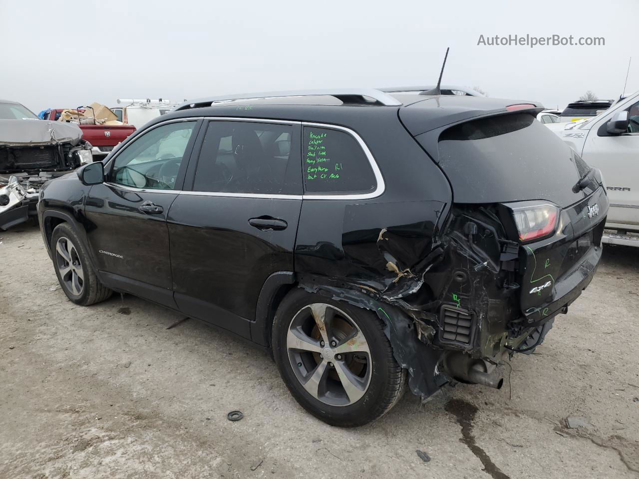 2019 Jeep Cherokee Limited Black vin: 1C4PJMDX6KD255919