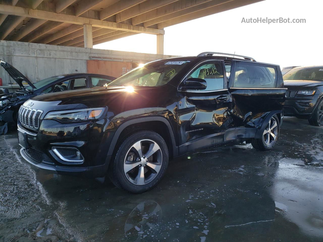 2019 Jeep Cherokee Limited Черный vin: 1C4PJMDX6KD259775