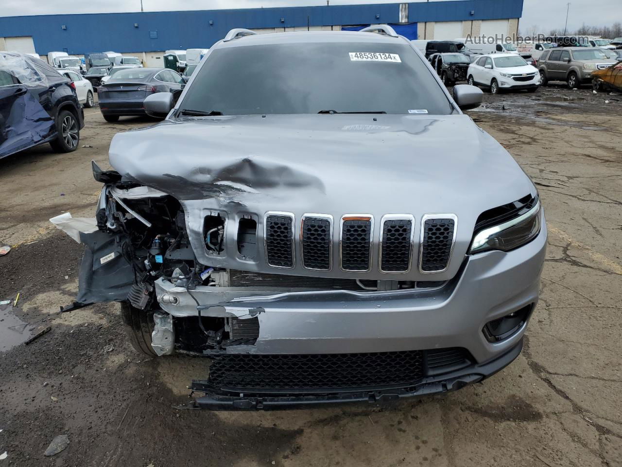 2019 Jeep Cherokee Limited Серебряный vin: 1C4PJMDX6KD281629