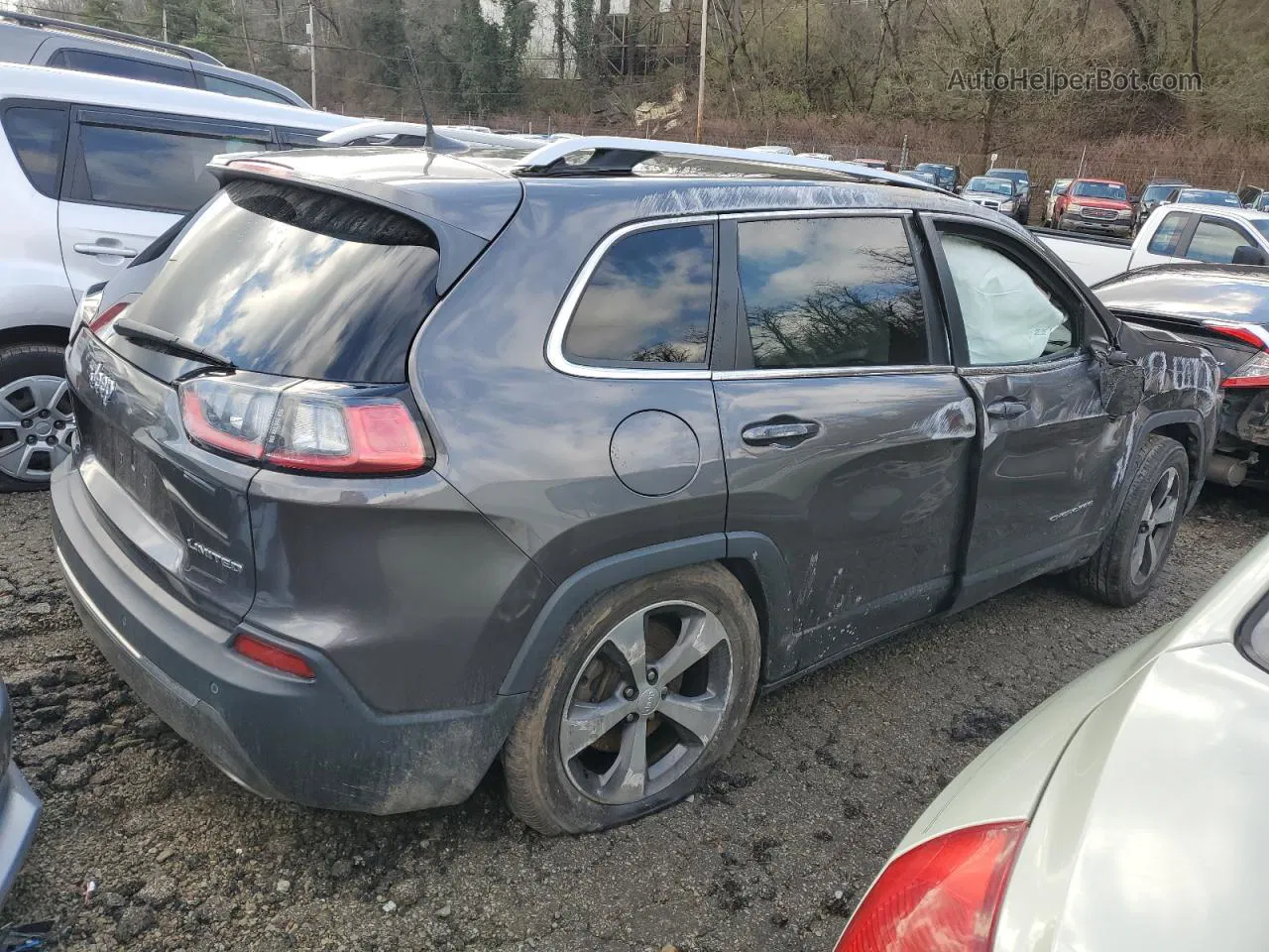 2019 Jeep Cherokee Limited Charcoal vin: 1C4PJMDX6KD303757