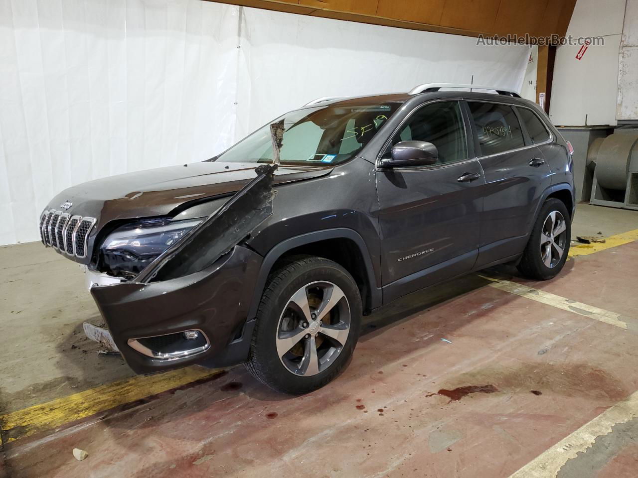 2019 Jeep Cherokee Limited Gray vin: 1C4PJMDX6KD337150