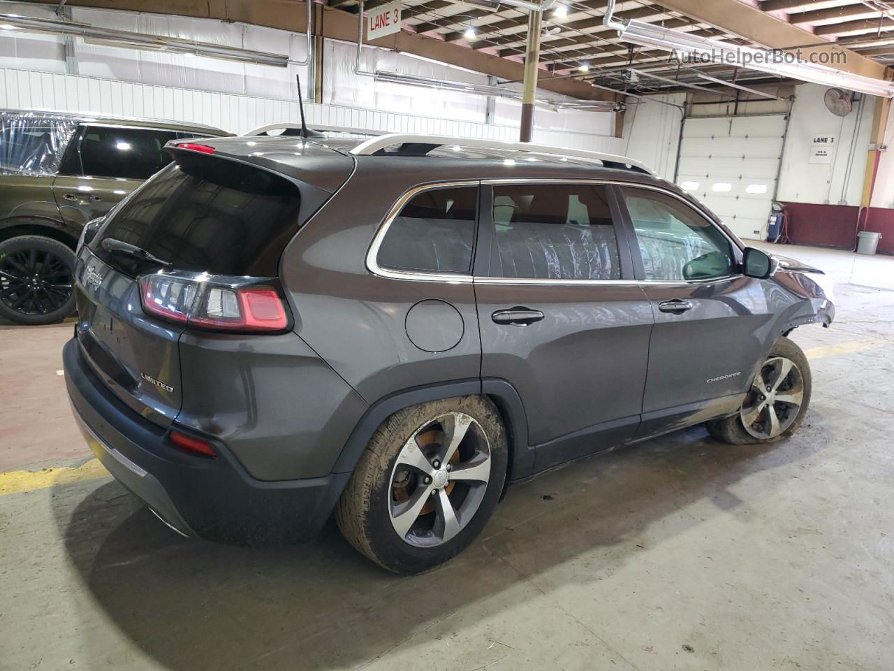 2019 Jeep Cherokee Limited Gray vin: 1C4PJMDX6KD337150