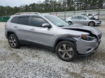 2019 Jeep Cherokee Limited Silver vin: 1C4PJMDX6KD356006