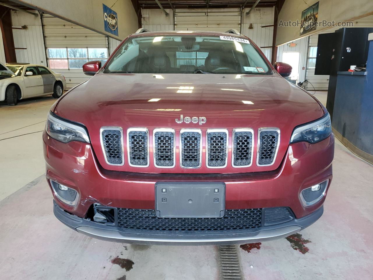 2019 Jeep Cherokee Limited Burgundy vin: 1C4PJMDX6KD375395