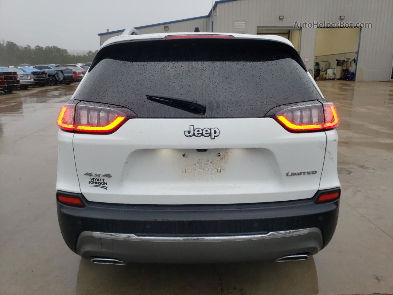 2019 Jeep Cherokee Limited White vin: 1C4PJMDX6KD423929