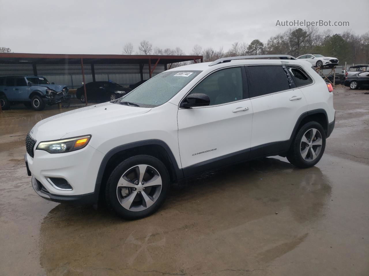 2019 Jeep Cherokee Limited White vin: 1C4PJMDX6KD423929