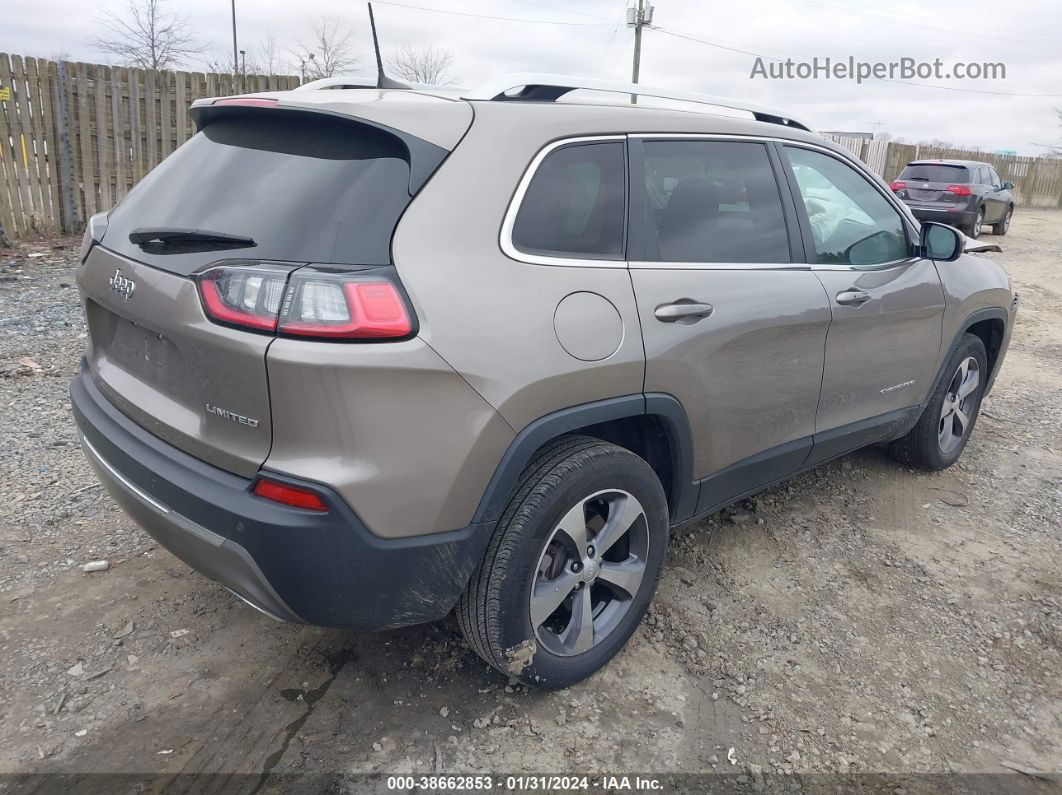 2019 Jeep Cherokee Limited 4x4 Tan vin: 1C4PJMDX6KD437376