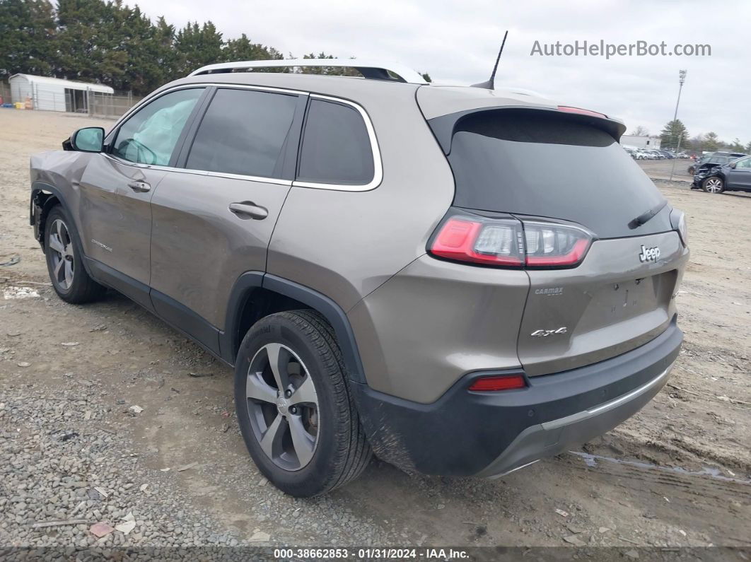 2019 Jeep Cherokee Limited 4x4 Желто-коричневый vin: 1C4PJMDX6KD437376