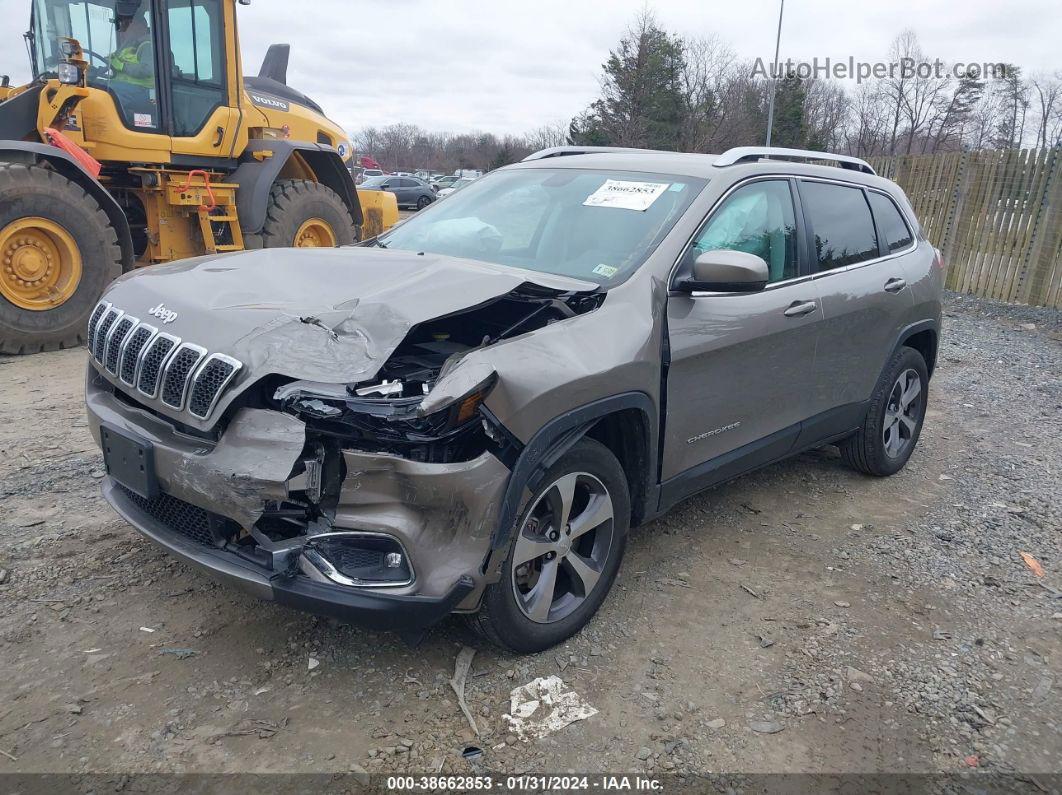 2019 Jeep Cherokee Limited 4x4 Желто-коричневый vin: 1C4PJMDX6KD437376