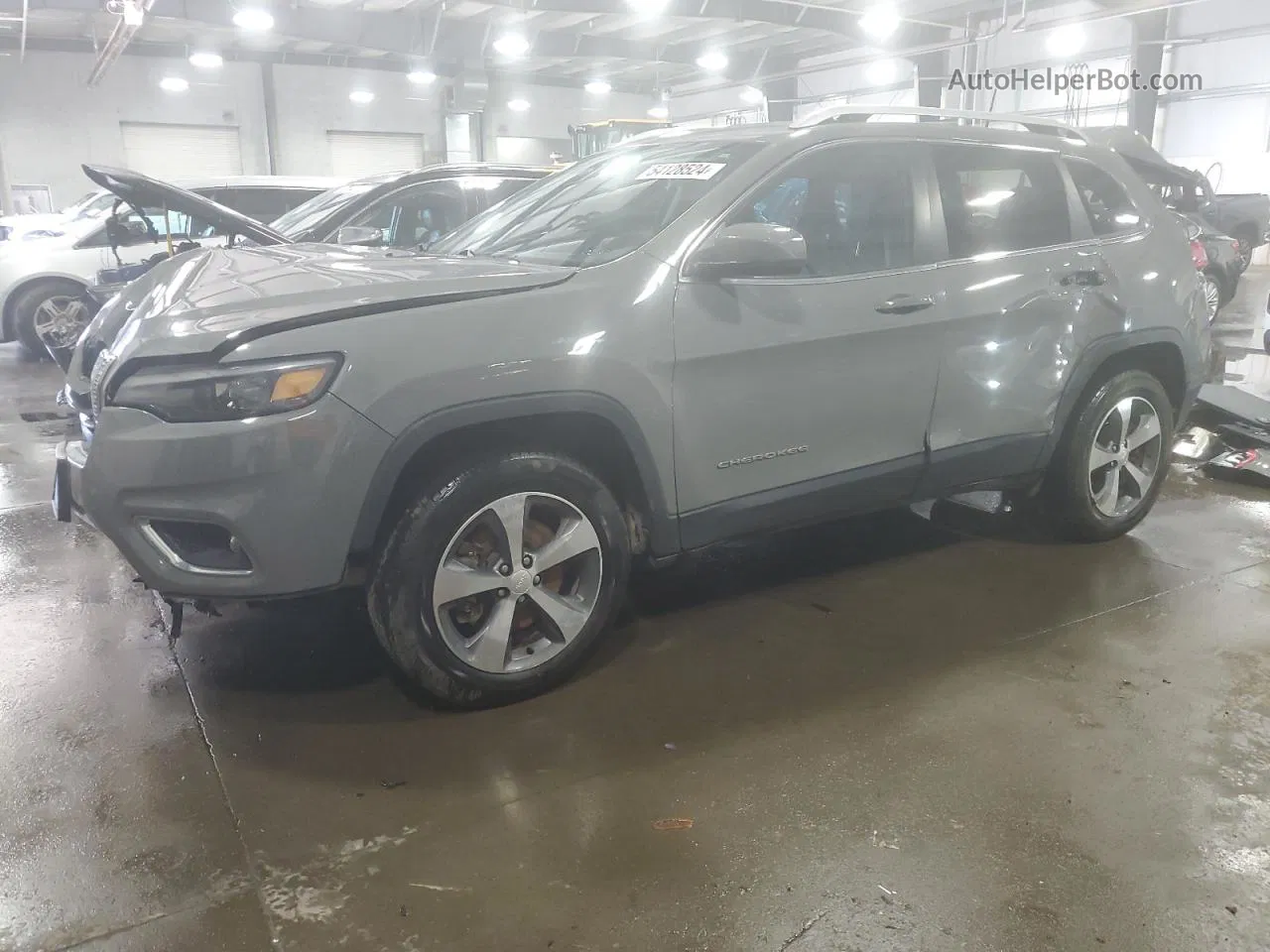 2019 Jeep Cherokee Limited Gray vin: 1C4PJMDX6KD473441