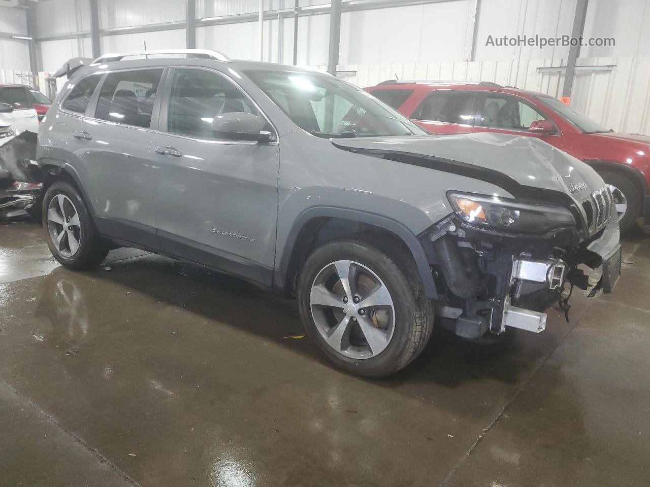 2019 Jeep Cherokee Limited Gray vin: 1C4PJMDX6KD473441