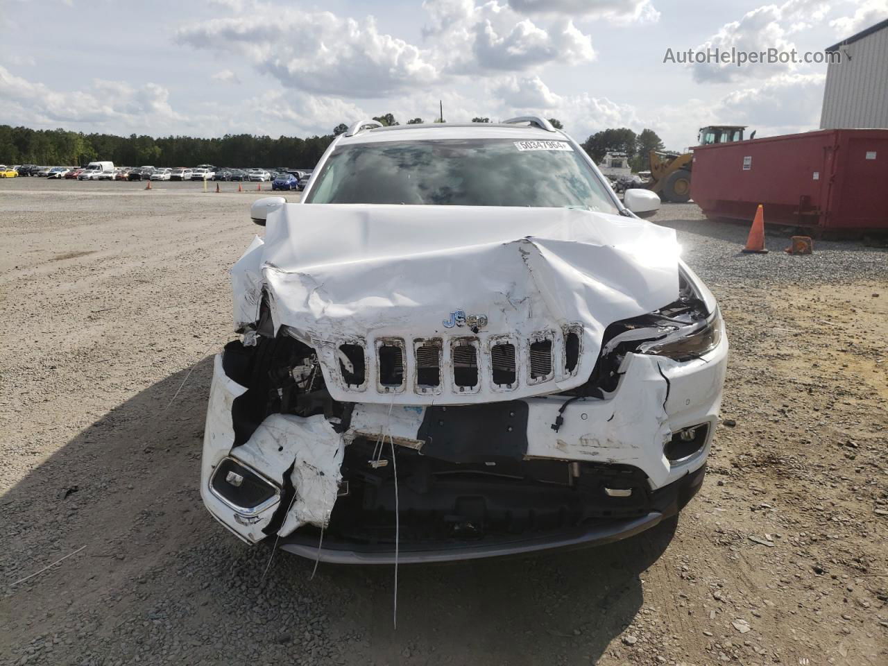 2021 Jeep Cherokee Limited White vin: 1C4PJMDX6MD124072