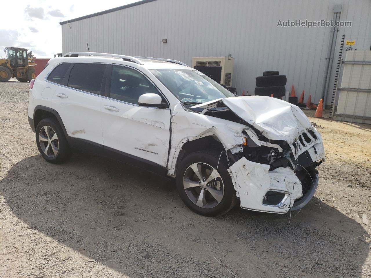 2021 Jeep Cherokee Limited White vin: 1C4PJMDX6MD124072