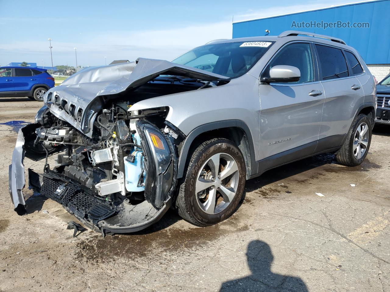 2021 Jeep Cherokee Limited Silver vin: 1C4PJMDX6MD181212