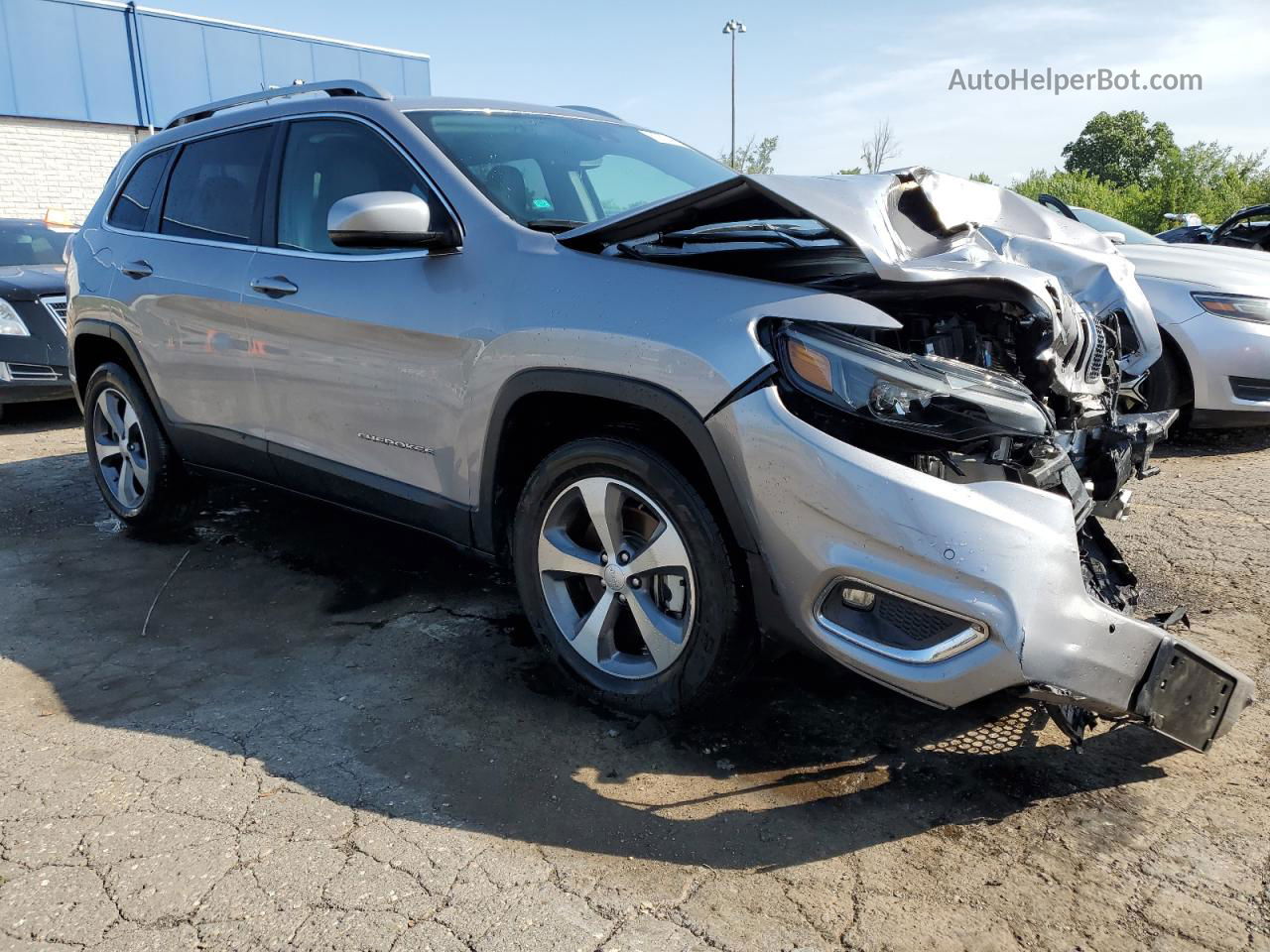 2021 Jeep Cherokee Limited Silver vin: 1C4PJMDX6MD181212