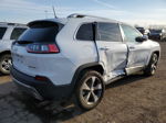 2019 Jeep Cherokee Limited White vin: 1C4PJMDX7KD236165