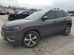 2019 Jeep Cherokee Limited Gray vin: 1C4PJMDX7KD254715