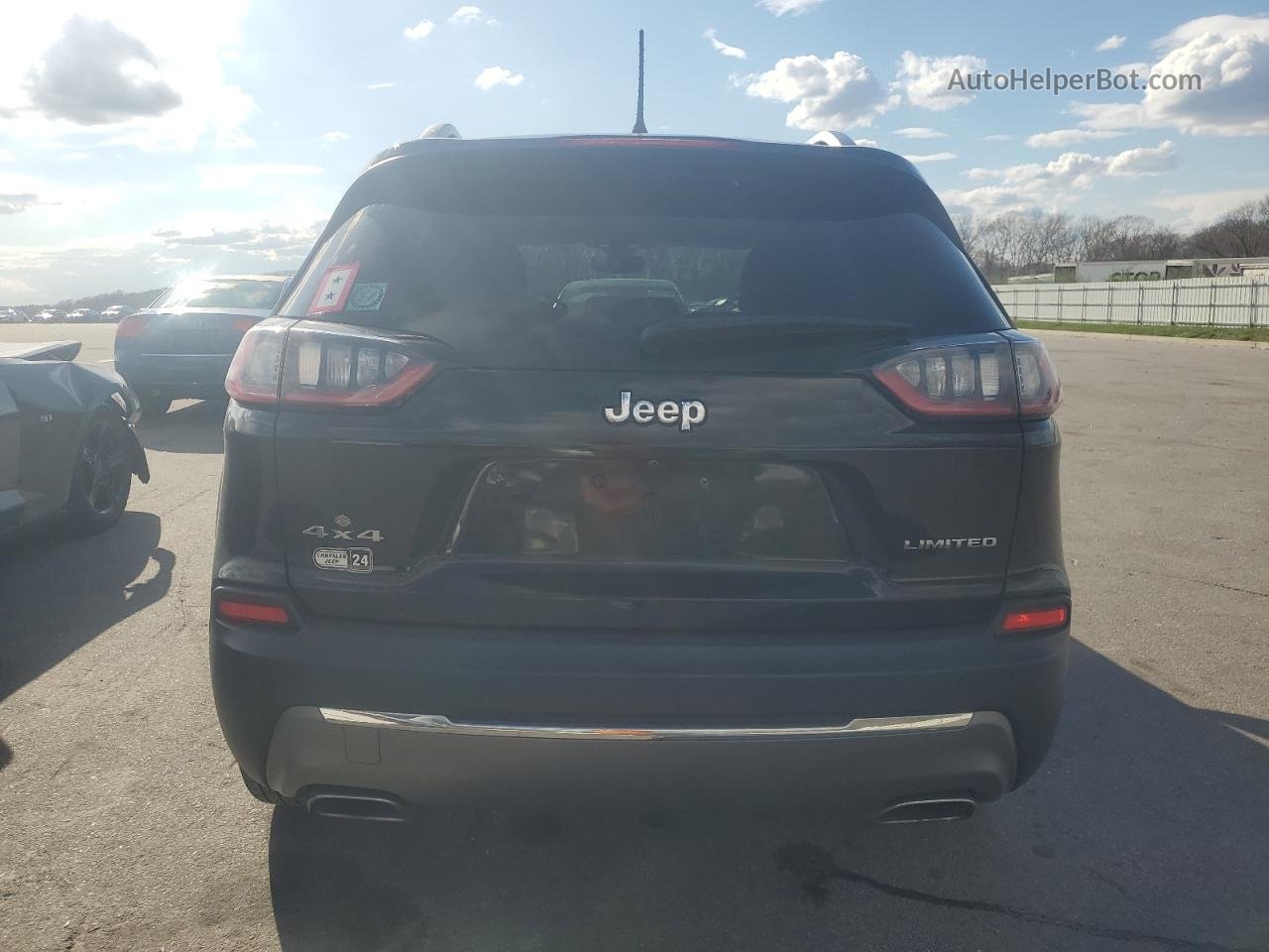 2019 Jeep Cherokee Limited Black vin: 1C4PJMDX7KD342261