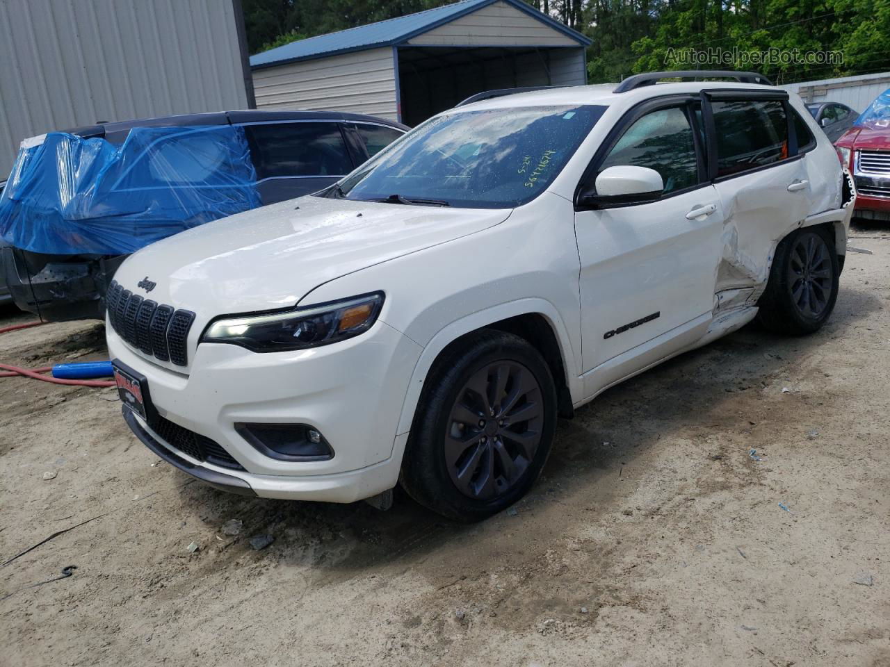 2019 Jeep Cherokee Limited White vin: 1C4PJMDX7KD422059