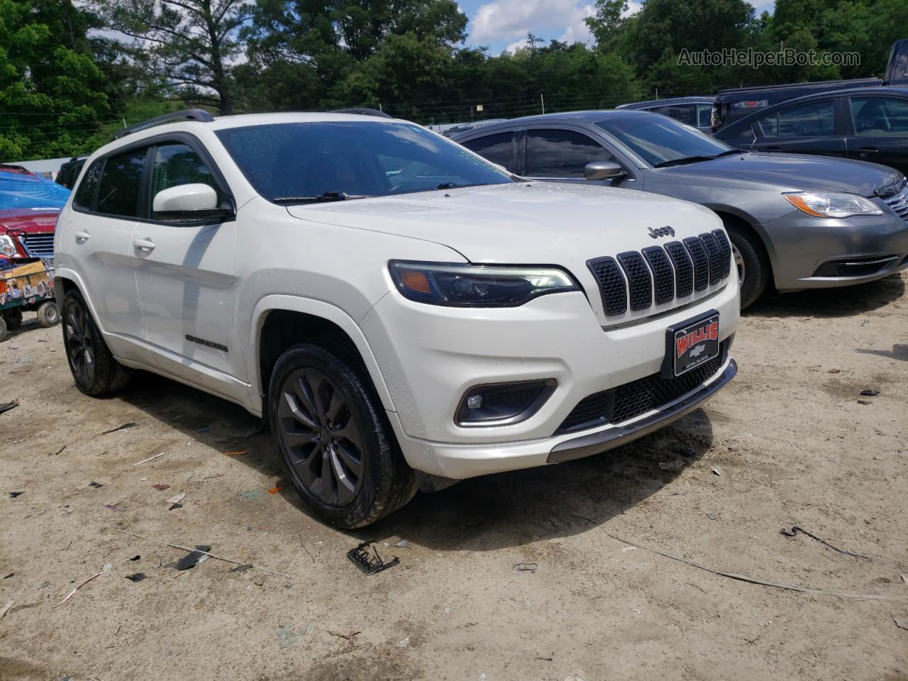 2019 Jeep Cherokee Limited White vin: 1C4PJMDX7KD422059