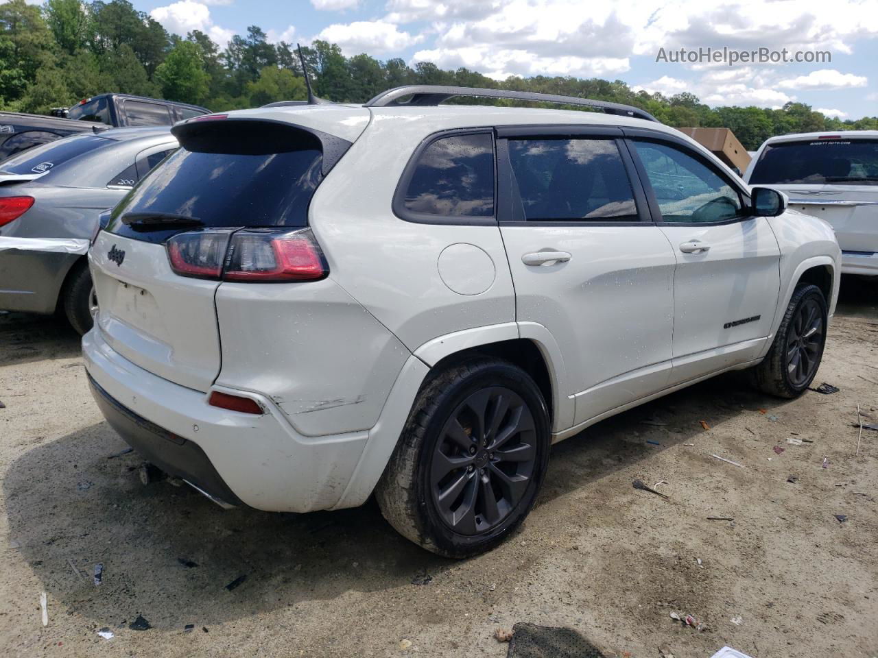 2019 Jeep Cherokee Limited White vin: 1C4PJMDX7KD422059