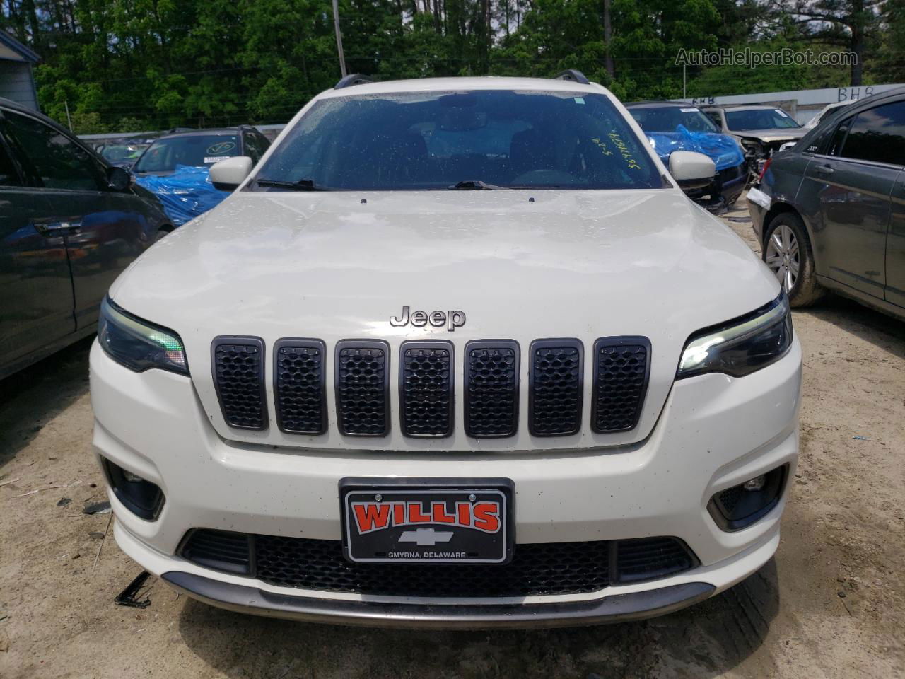 2019 Jeep Cherokee Limited White vin: 1C4PJMDX7KD422059