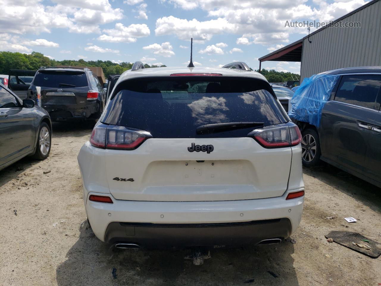 2019 Jeep Cherokee Limited White vin: 1C4PJMDX7KD422059