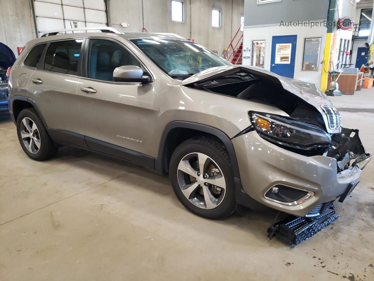 2019 Jeep Cherokee Limited Желто-коричневый vin: 1C4PJMDX7KD464747