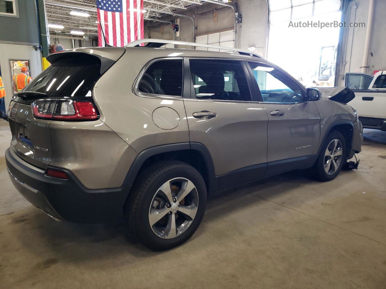 2019 Jeep Cherokee Limited Желто-коричневый vin: 1C4PJMDX7KD464747