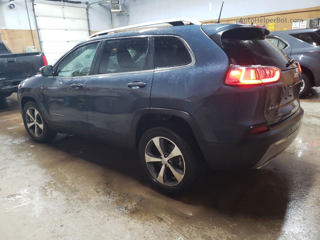 2021 Jeep Cherokee Limited Синий vin: 1C4PJMDX7MD200656