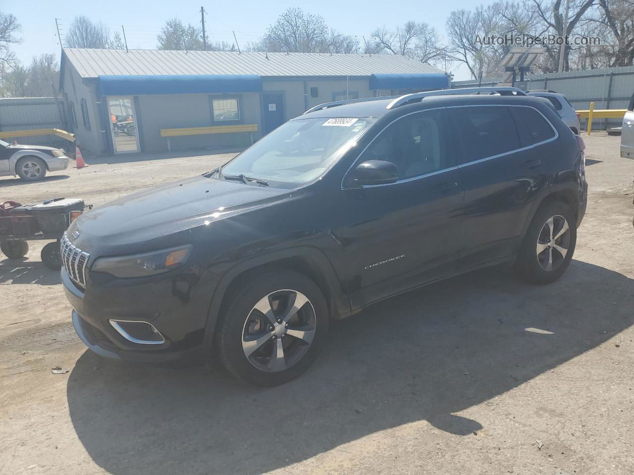 2019 Jeep Cherokee Limited Black vin: 1C4PJMDX8KD140576