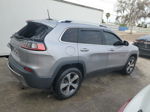 2019 Jeep Cherokee Limited Silver vin: 1C4PJMDX8KD188286