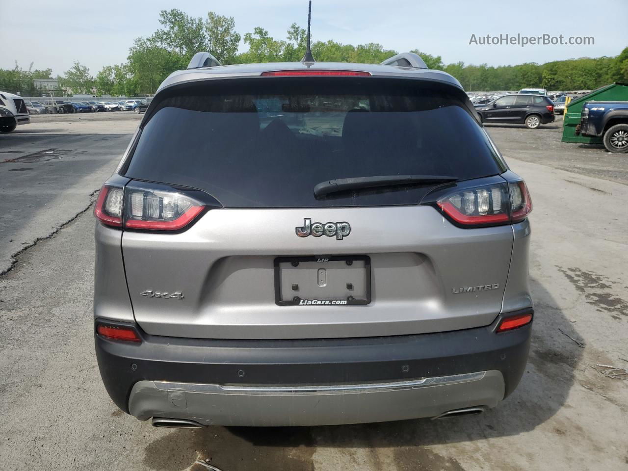 2019 Jeep Cherokee Limited Silver vin: 1C4PJMDX8KD253119