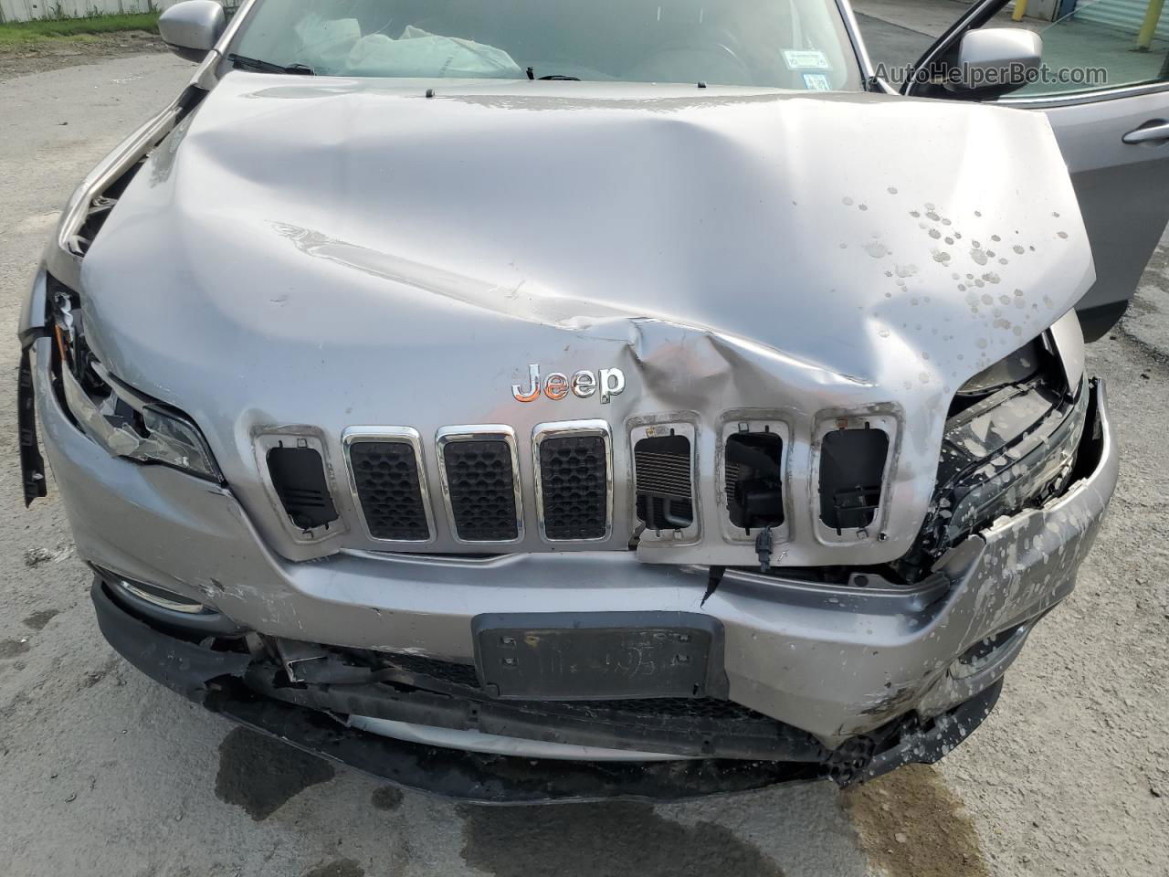 2019 Jeep Cherokee Limited Silver vin: 1C4PJMDX8KD253119