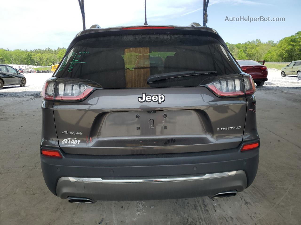 2019 Jeep Cherokee Limited Gray vin: 1C4PJMDX8KD256523