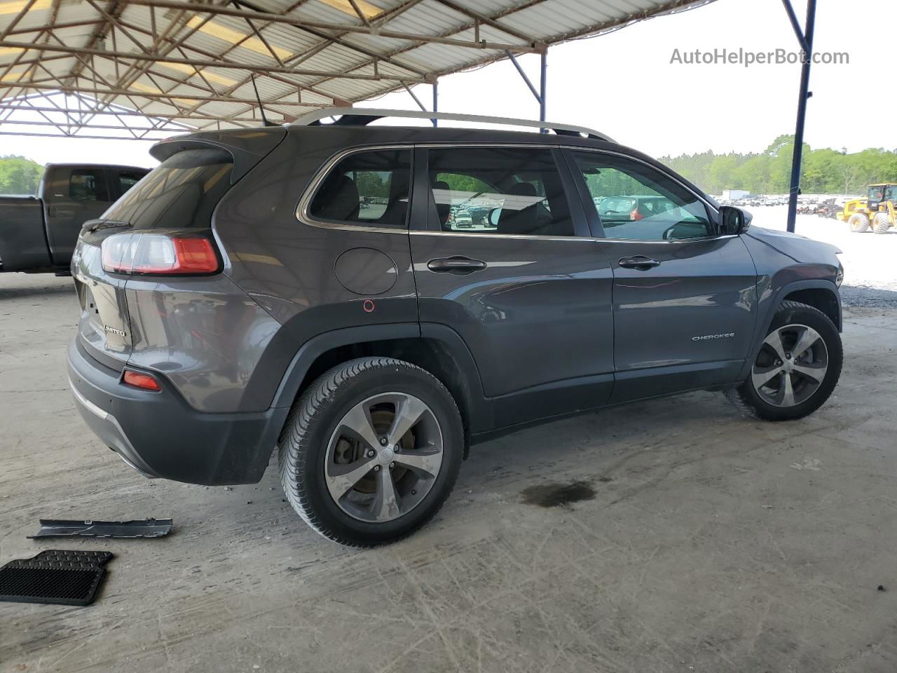 2019 Jeep Cherokee Limited Gray vin: 1C4PJMDX8KD256523