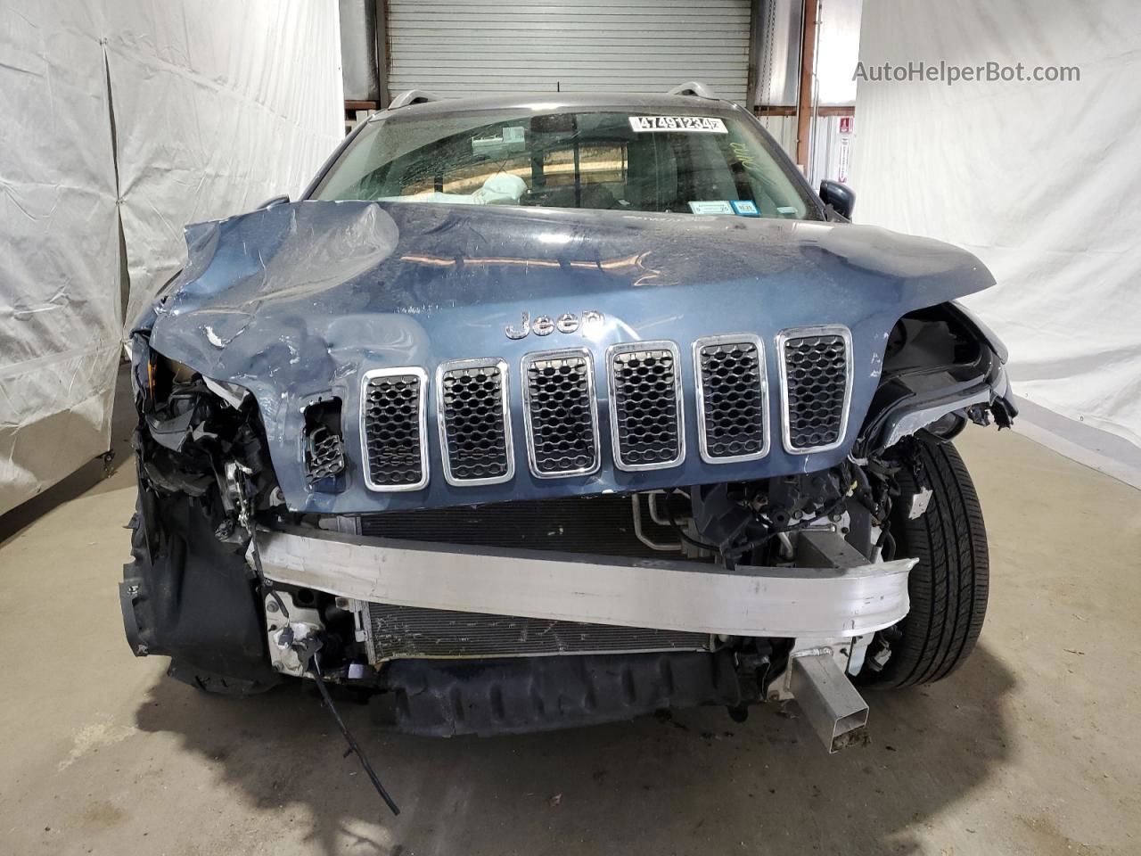 2019 Jeep Cherokee Limited Синий vin: 1C4PJMDX8KD379013