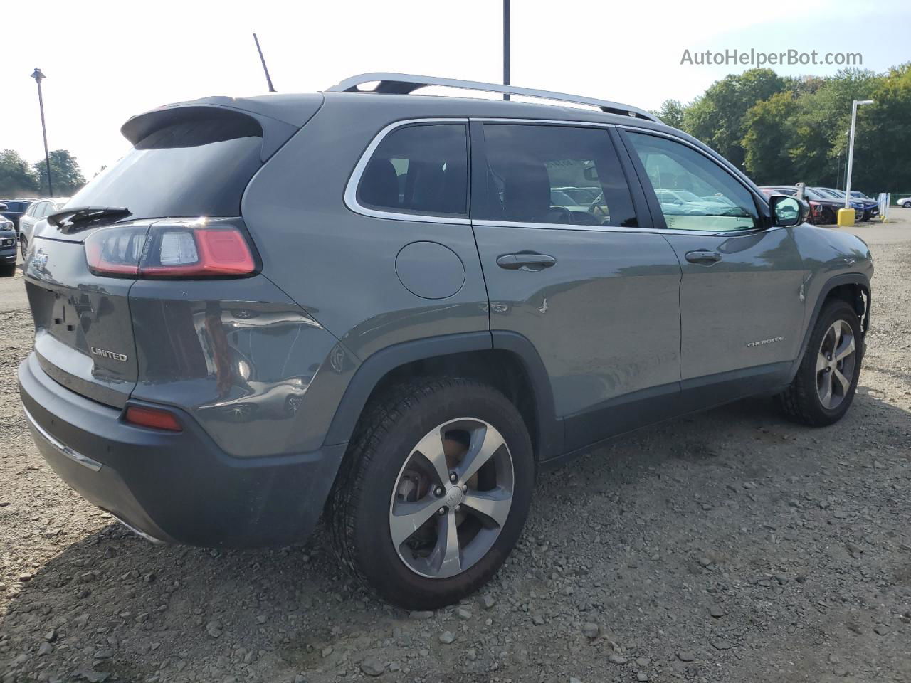 2019 Jeep Cherokee Limited Gray vin: 1C4PJMDX8KD391503