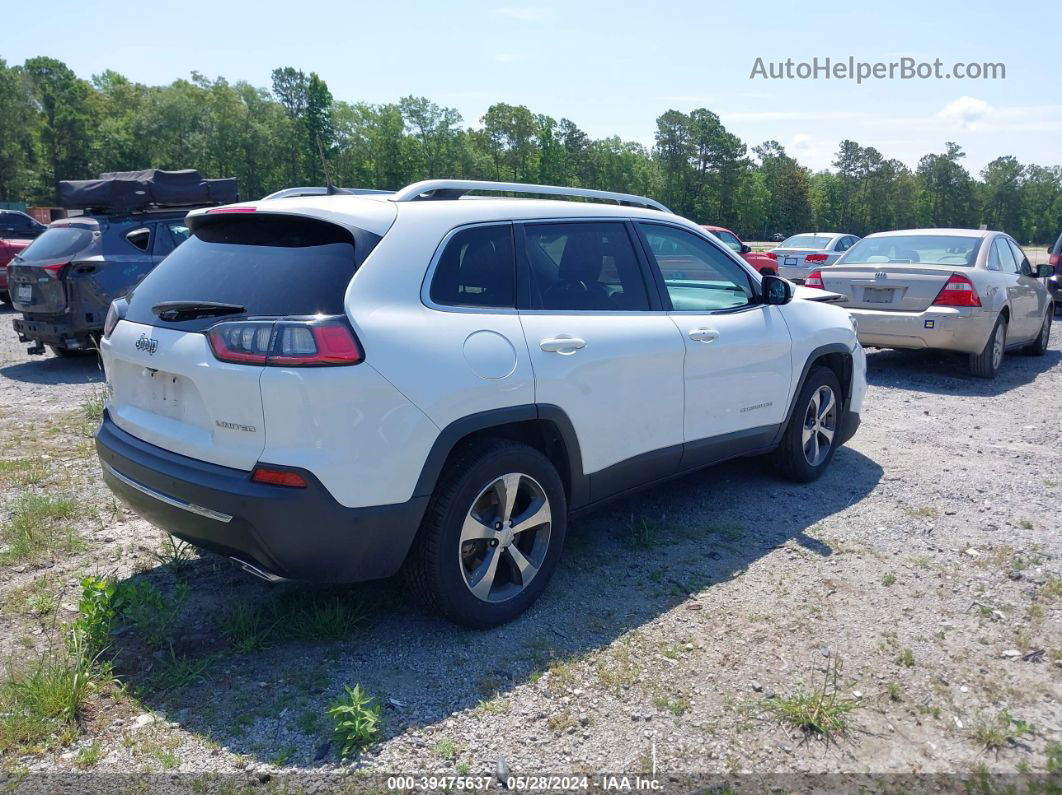 2019 Jeep Cherokee Limited 4x4 White vin: 1C4PJMDX8KD417310