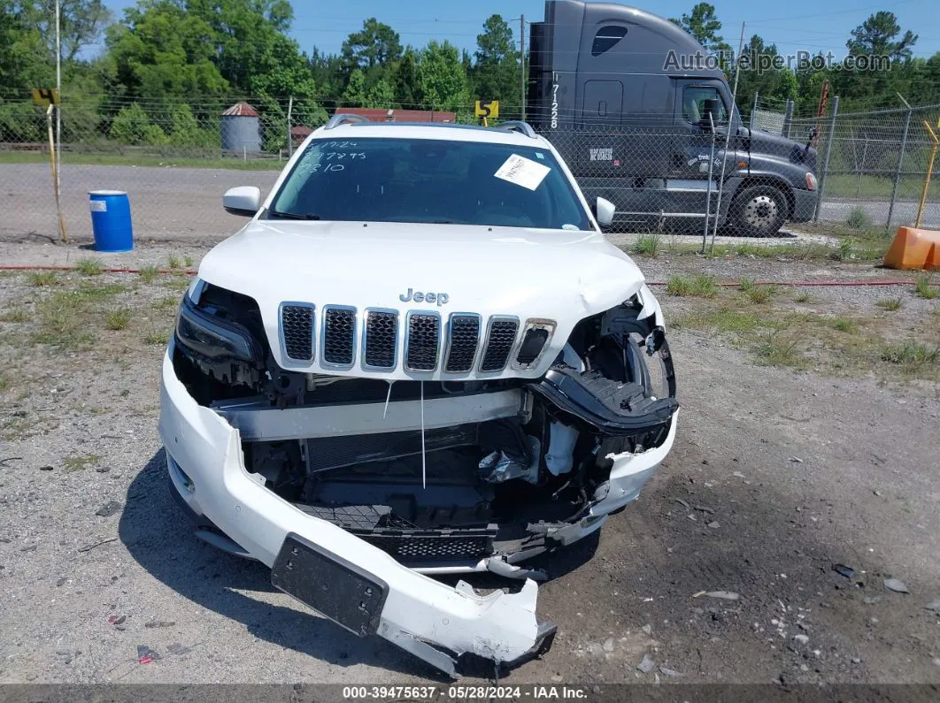 2019 Jeep Cherokee Limited 4x4 White vin: 1C4PJMDX8KD417310