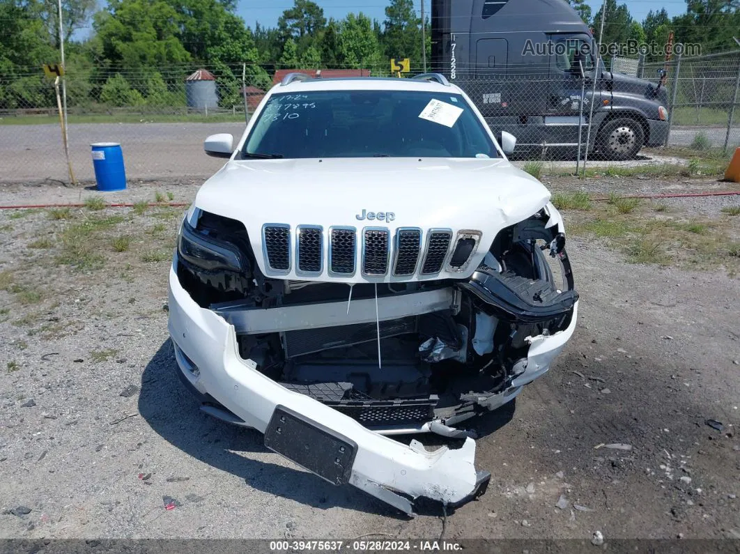 2019 Jeep Cherokee Limited 4x4 White vin: 1C4PJMDX8KD417310