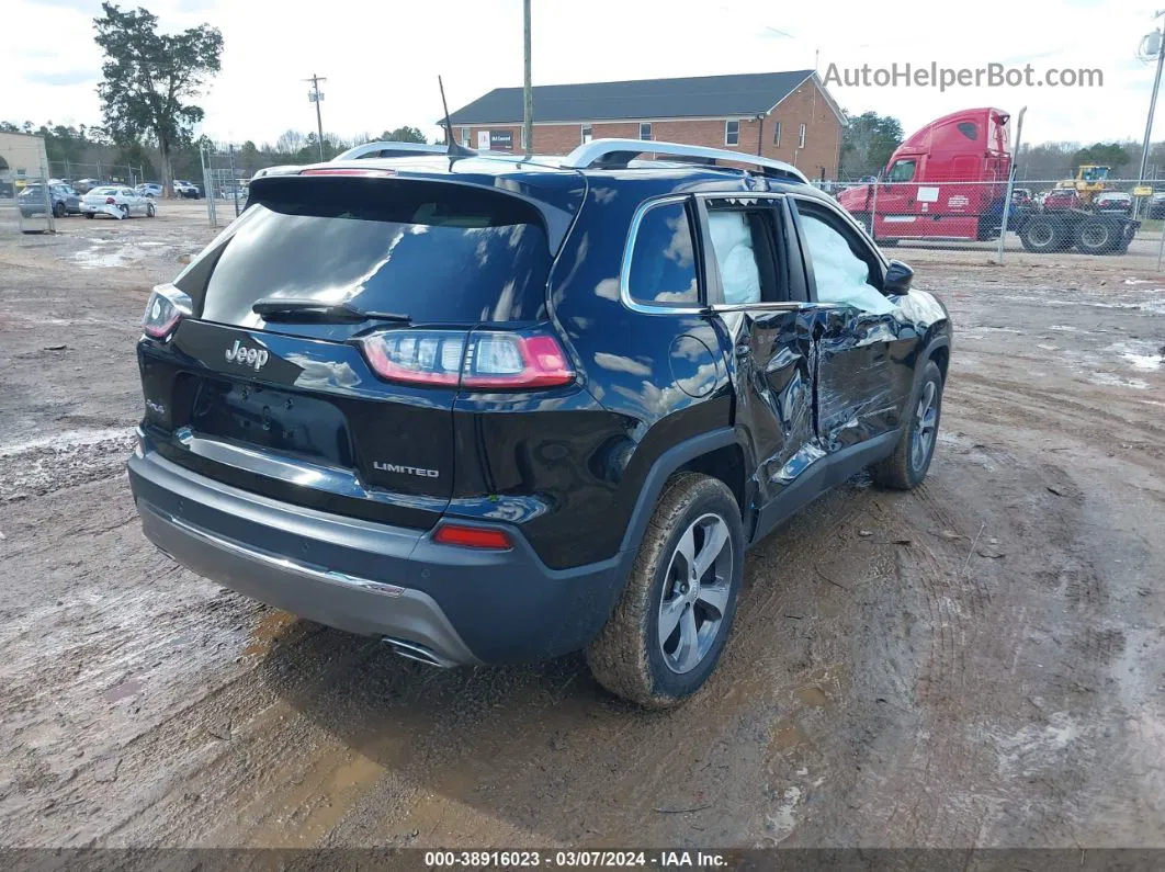 2019 Jeep Cherokee Limited 4x4 Black vin: 1C4PJMDX8KD425682