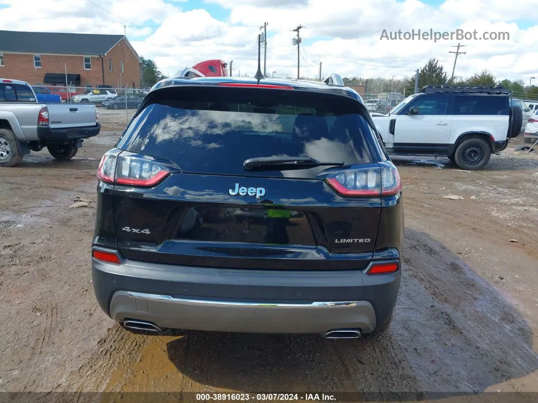 2019 Jeep Cherokee Limited 4x4 Black vin: 1C4PJMDX8KD425682