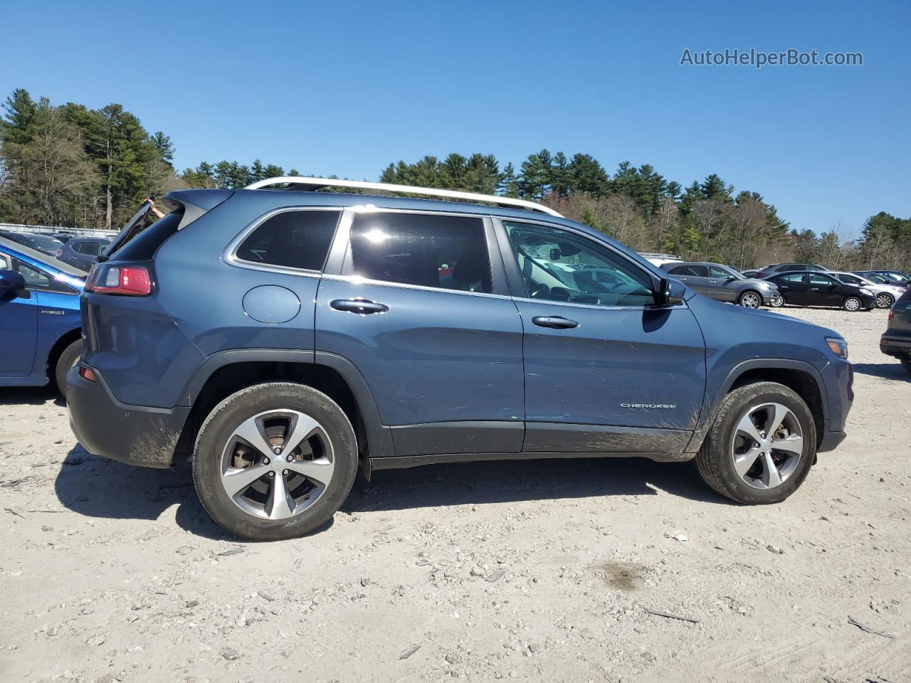 2021 Jeep Cherokee Limited Blue vin: 1C4PJMDX8MD170471