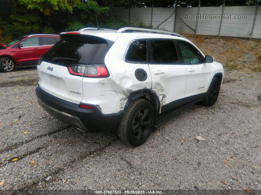 2019 Jeep Cherokee Limited 4x4 White vin: 1C4PJMDX9KD121051