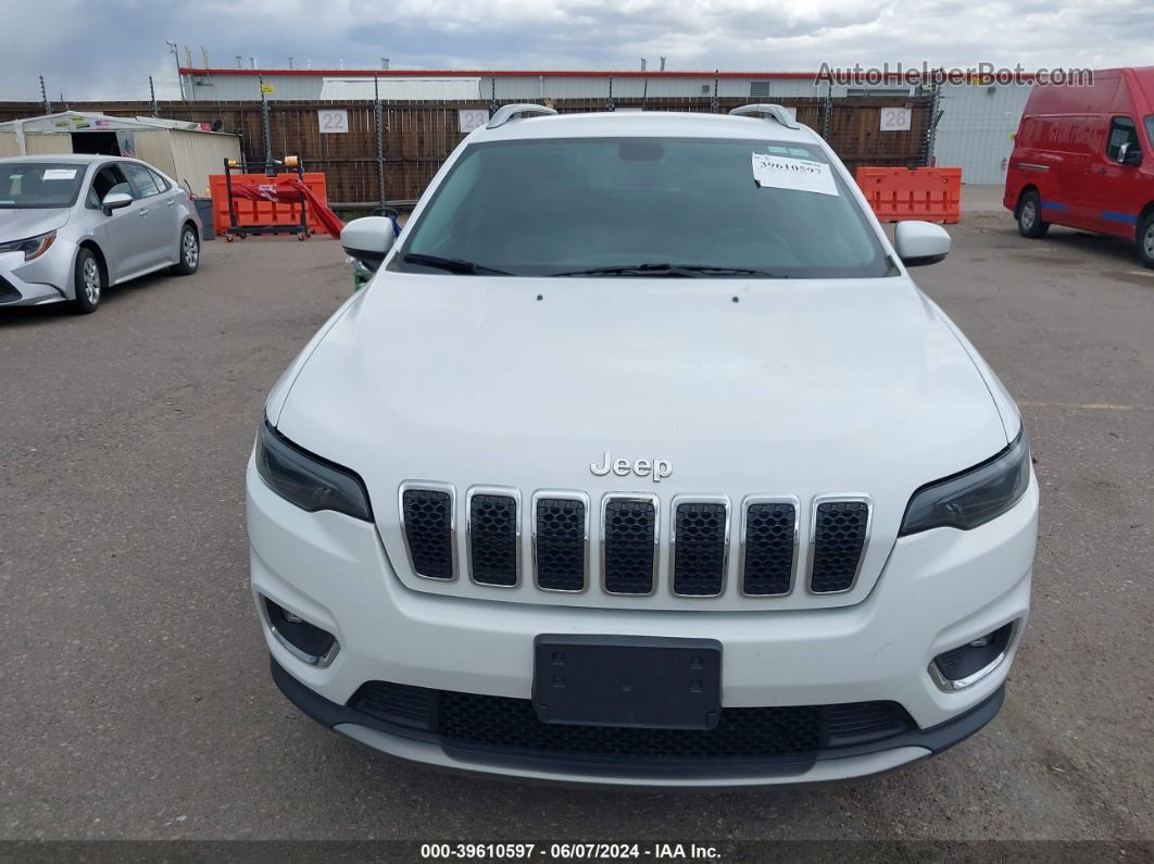 2019 Jeep Cherokee Limited 4x4 White vin: 1C4PJMDX9KD365511