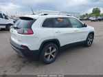 2019 Jeep Cherokee Limited 4x4 White vin: 1C4PJMDX9KD365511